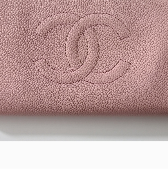 Chanel Pink  Caviar Zip Around Wallet - Picture 2 of 12